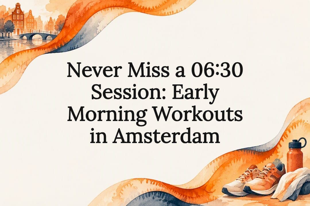 Never Miss a 06:30 Session: Early Morning Workouts in Amsterdam